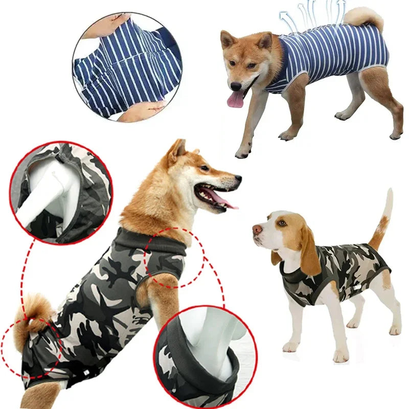 Breathable Pet Recovery Suit for Dogs and Cats