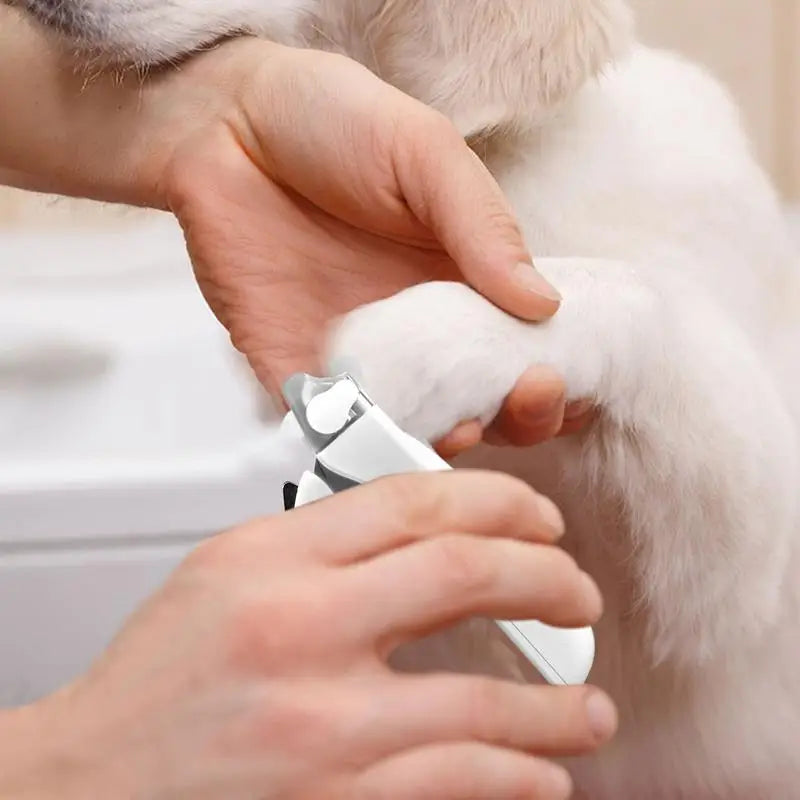 LED Pet Nail Clippers with Safety Guard and Rotary File