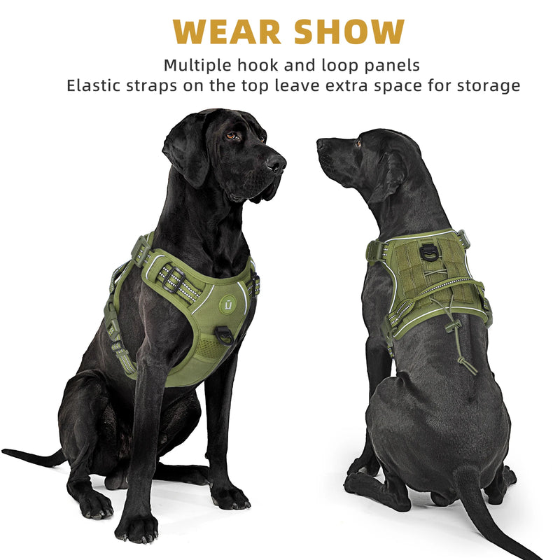 Reflektierendes Taktisches Hundegeschirr mit MOLLE-Gurtband