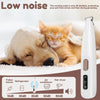 Cordless Waterproof Dog Paw Trimmer with LED Light