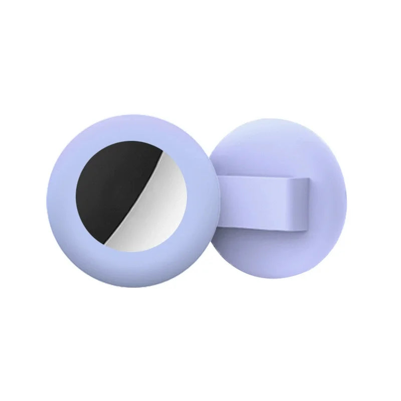 A light purple silicone collar holder designed for cats and small dogs.