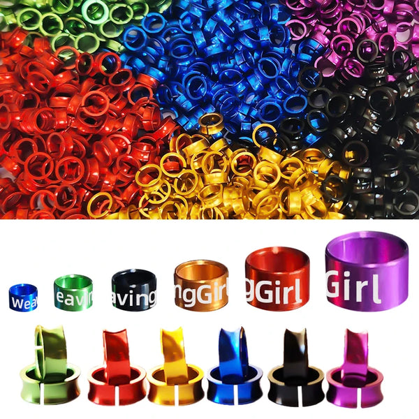 خواتم قدم الطيور للطيور - مفتوحة ومغلقة (10 قطع)