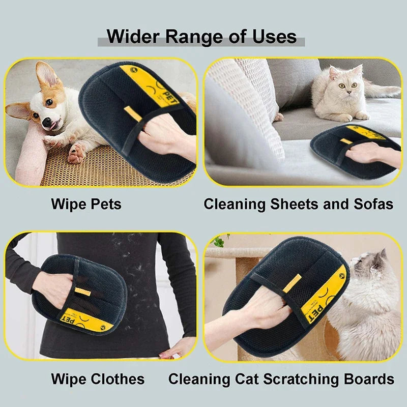 Reusable Pet Hair Removal Gloves
