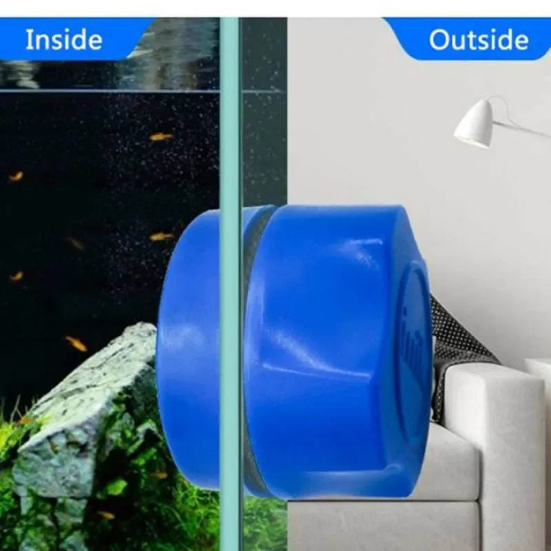 Double-Sided Aquarium Cleaning Magnet with Floating Scraper