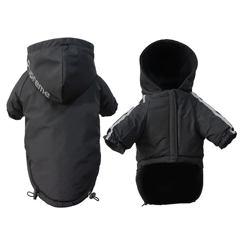 Abrigo impermeable con capucha para perro