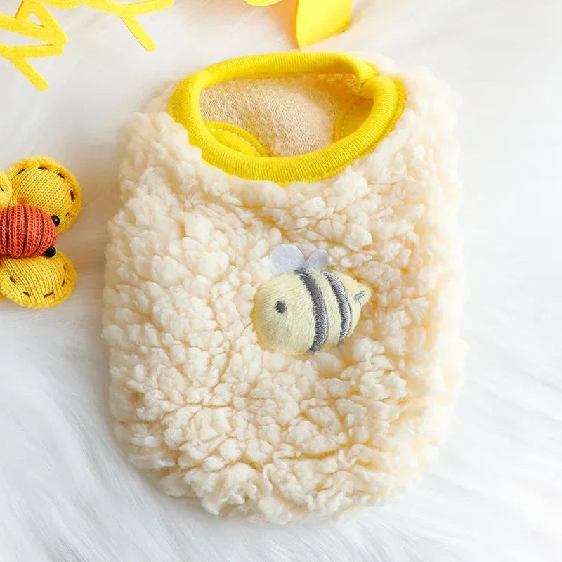 سترة شتوية مخملية للأرنب والحيوانات الأليفة الصغيرة