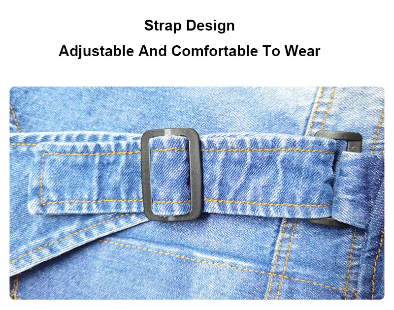 Denim Overalls for Dogs with Reflective Straps