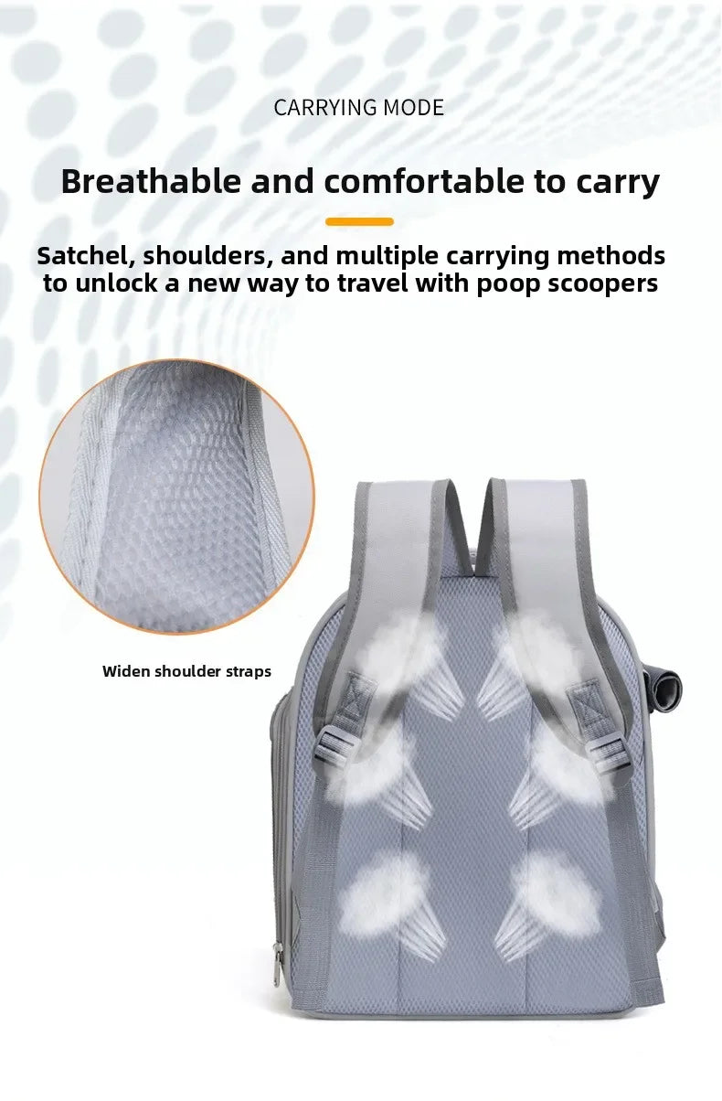 Large Capacity Breathable Pet Carrier Backpack for Dogs and Cats