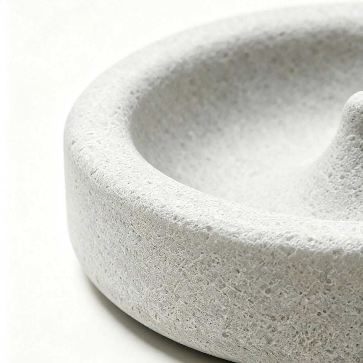 Natural Pumice Bird Feeding Bowl with Anti-Spill Design