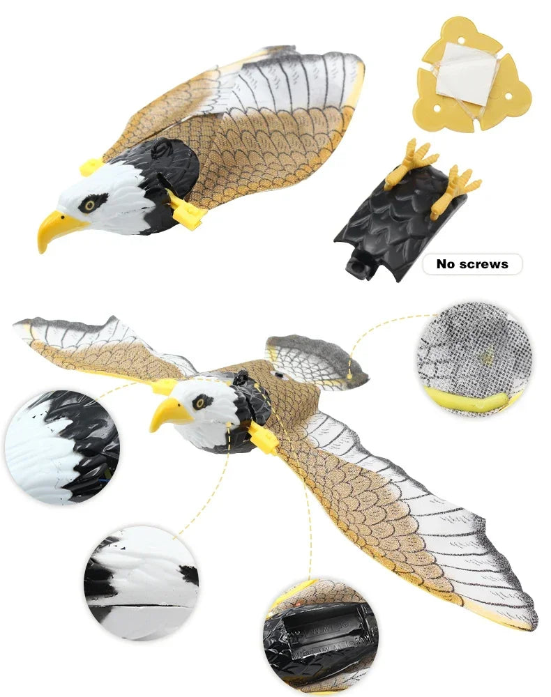 Interactive Flying Bird Cat Toy with Hanging Teaser