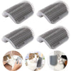 Cat Corner Scratcher with Self-Grooming Bristles and Catnip