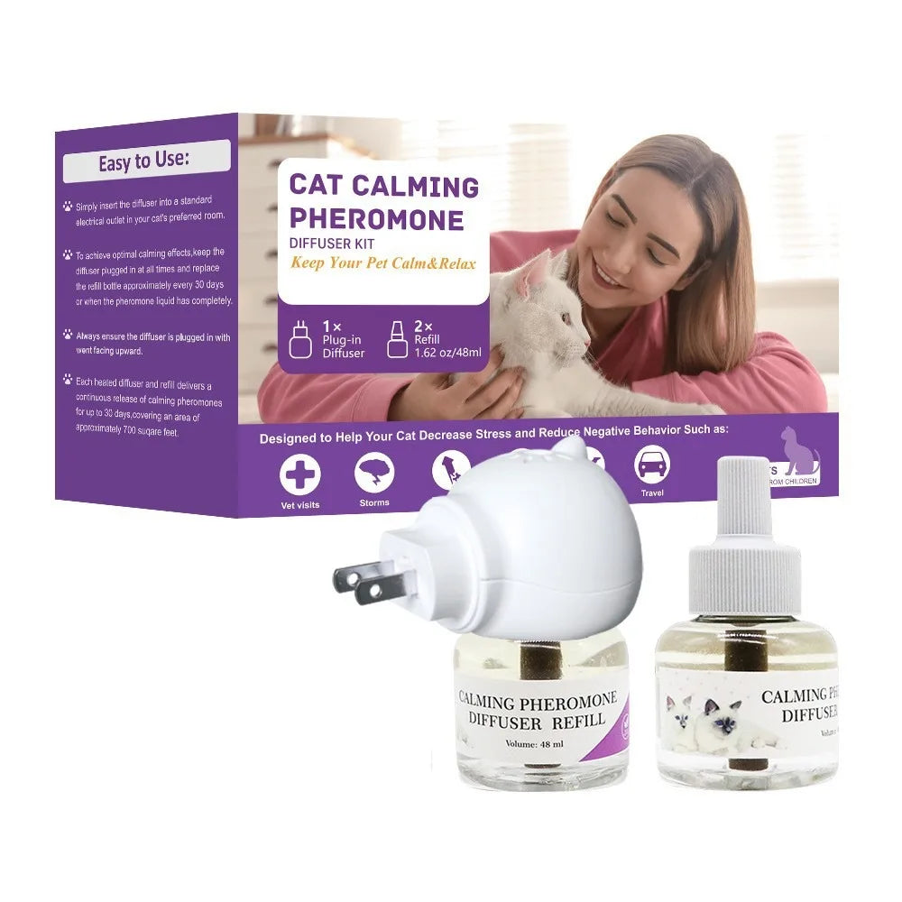 Cat Calming Pheromone Diffuser Kit with 2 Refills