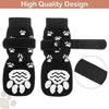 Breathable Anti-Slip Dog Socks with Paw Print Design (4-Pack)