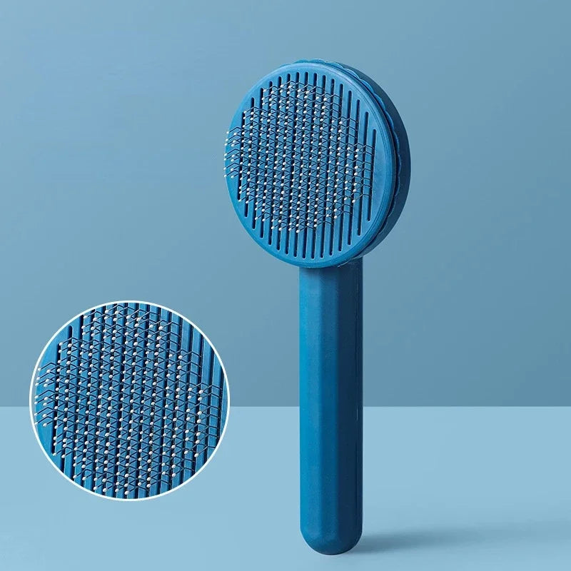 Brosse de toilettage auto-nettoyante pour animaux