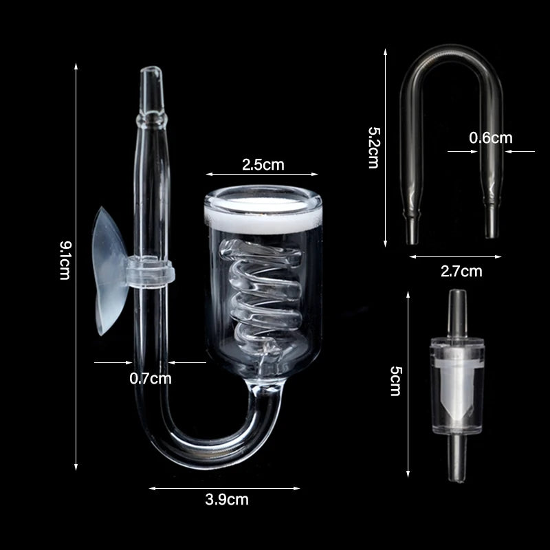 Aquarium CO2 Diffuser with Suction Cup