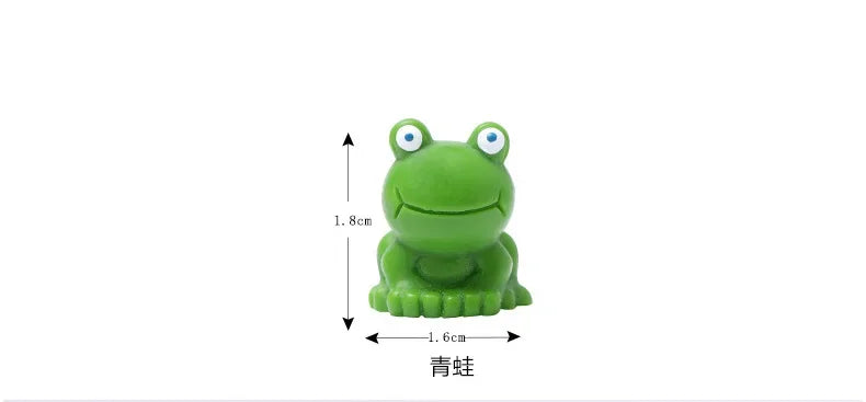 Mini Resin Frog Figurines for Fairy Garden & Terrarium Decor