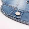 Classic Denim Dog Jacket with Harness and Leash Ring