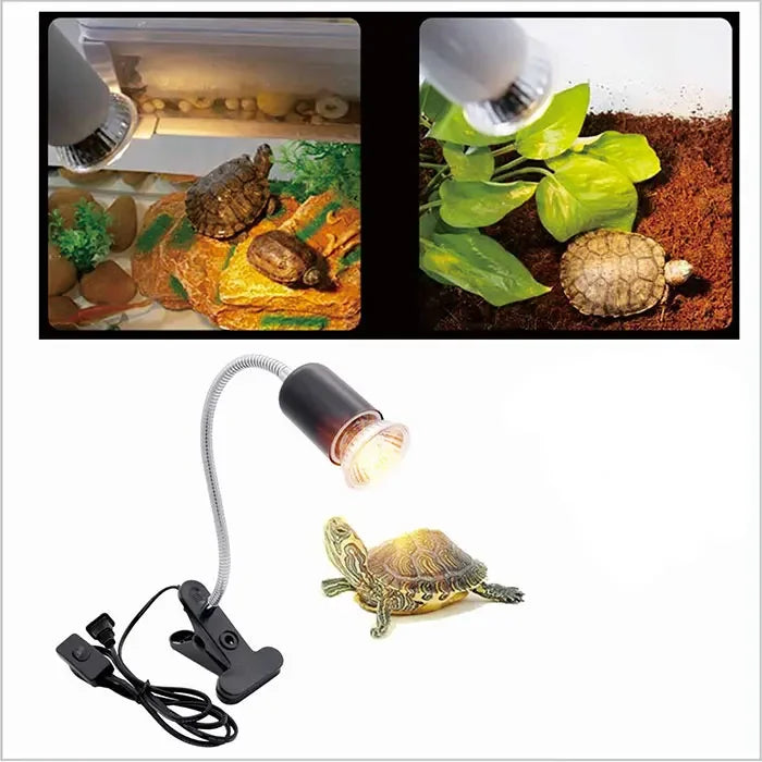 Ampoule chauffante pour reptiles 50W avec col de cygne ajustable