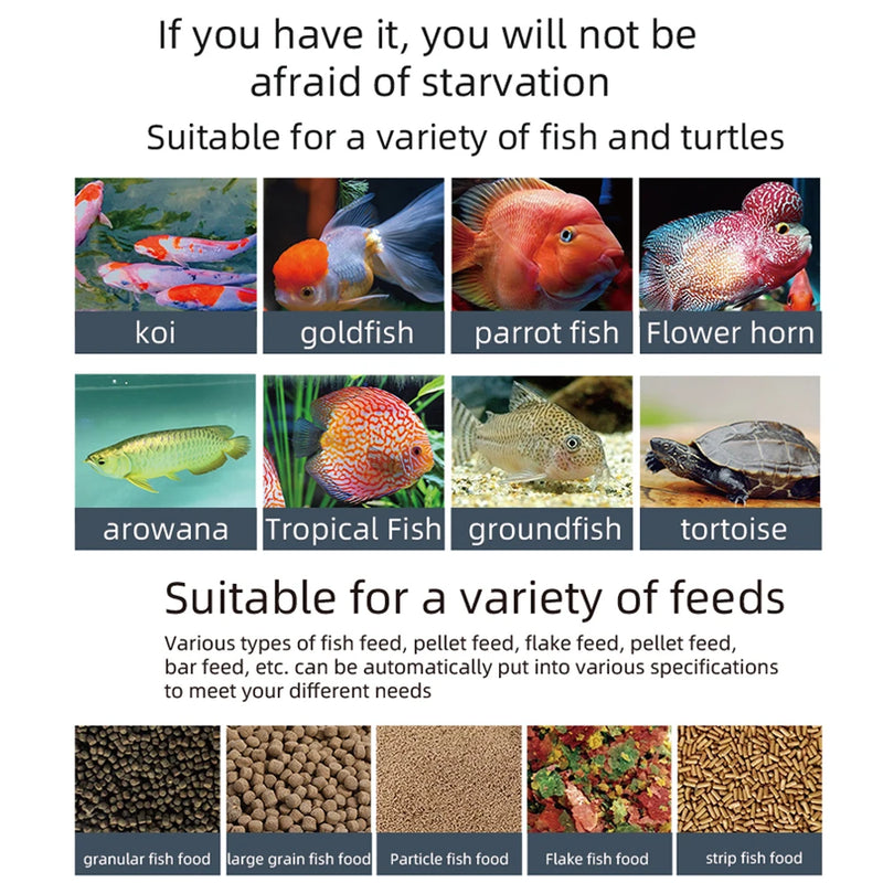 WiFi Automatic Aquarium Feeder 100ml Large Capacity