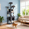 72-Inch Multi-Level Cat Tree with Scratching Posts, Condos & Hammock