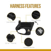 Tactical Dog Harness with Handle and Hook & Loop Panels