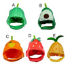 Fruit-Shaped Plush Pet Hat for Cats and Small Dogs