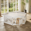 Expandable Plastic Dog Playpen with Door - 6 Panel