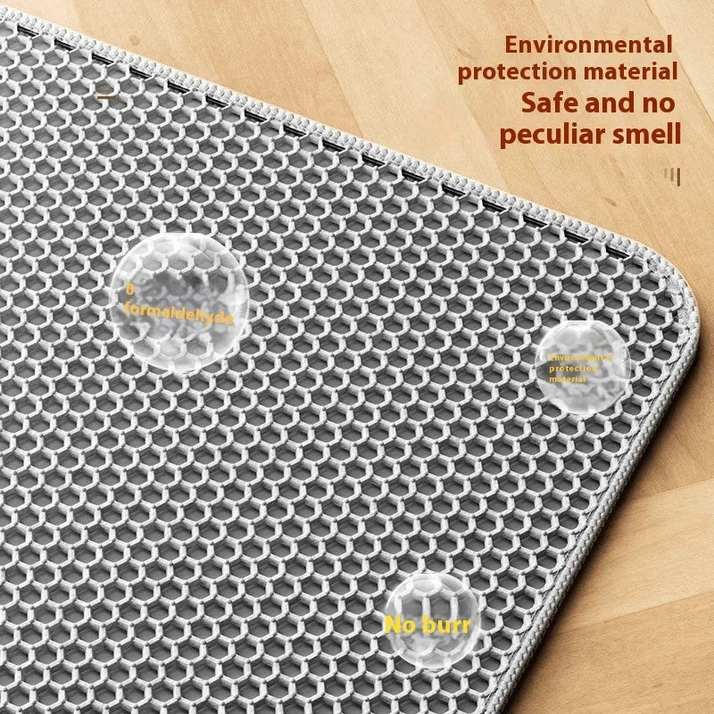 Large Double-Layer Cat Litter Mat – Waterproof, Non-Slip & Washable