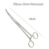 Stainless Steel Locking Hemostatic Forceps with Serrated Jaws