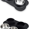 Double Dog Bowl Set with Anti-Slip Silicone Mat