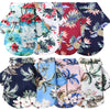 Hawaiian Leaf Print Summer Shirt for Small Dogs & Cats