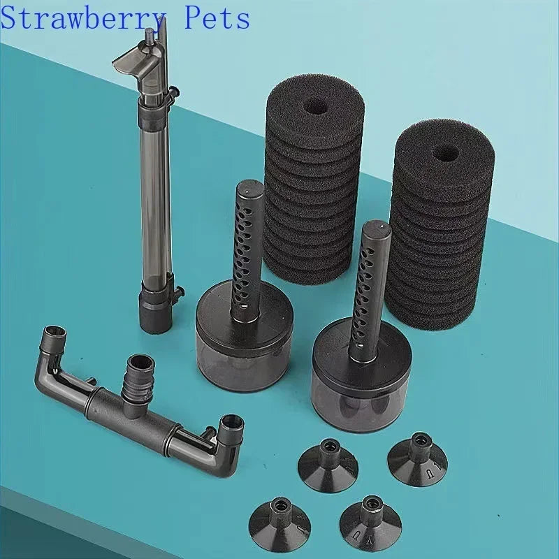 Aquarium Biochemical Sponge Filter with Air Pump Skimmer