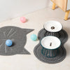 Whisker-Friendly Cat Bowl with Stand - Ceramic Anti-Tip