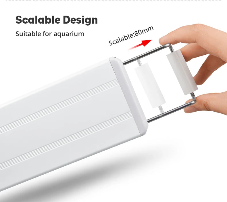 Lampe LED à clipser pour aquarium, profil fin
