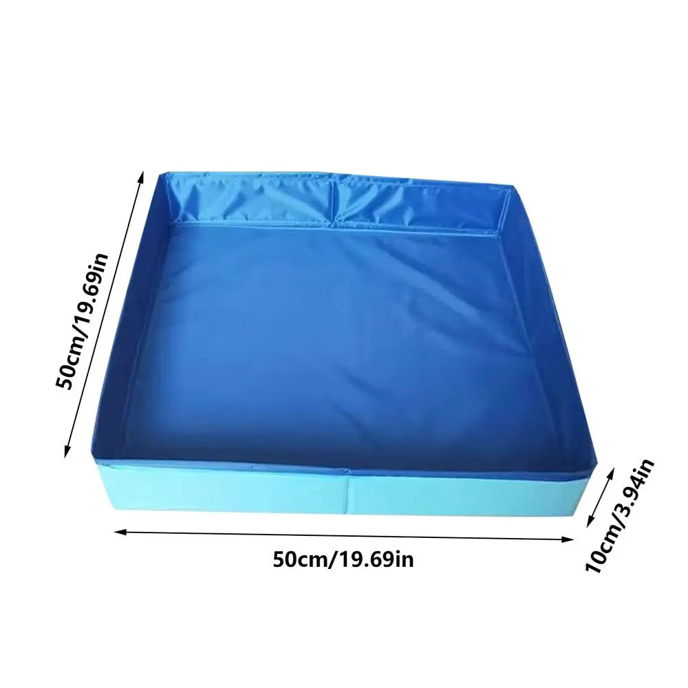 Foldable Dog Wading Pool for Small Pets with Non-Slip Base