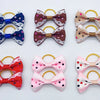 Pet Hair Bows with Elastic Bands (100-Pack)