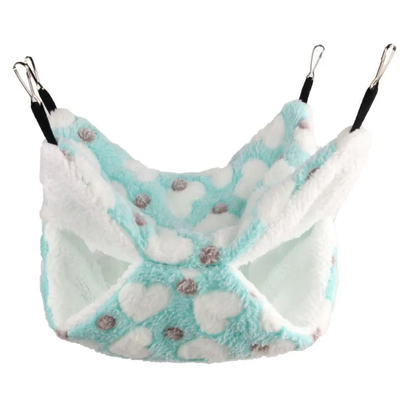 Cozy Plush Pet Hammock for Small Animals
