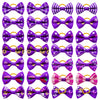 Pet Hair Bows with Rubber Bands - Assorted Styles for Small Dogs and Cats