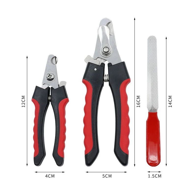 Surgical-Grade Stainless Steel Pet Nail Clippers for Dogs & Cats