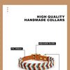 Handcrafted Colorful Striped Dog Collar