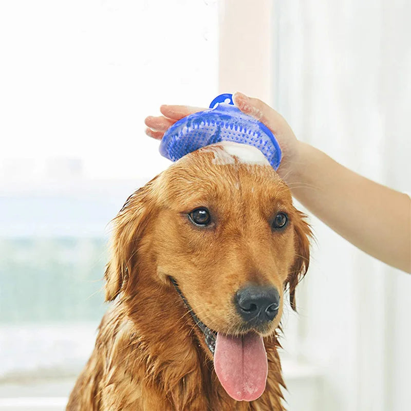 Soft Rubber Pet Grooming Glove Brush for Dogs and Cats