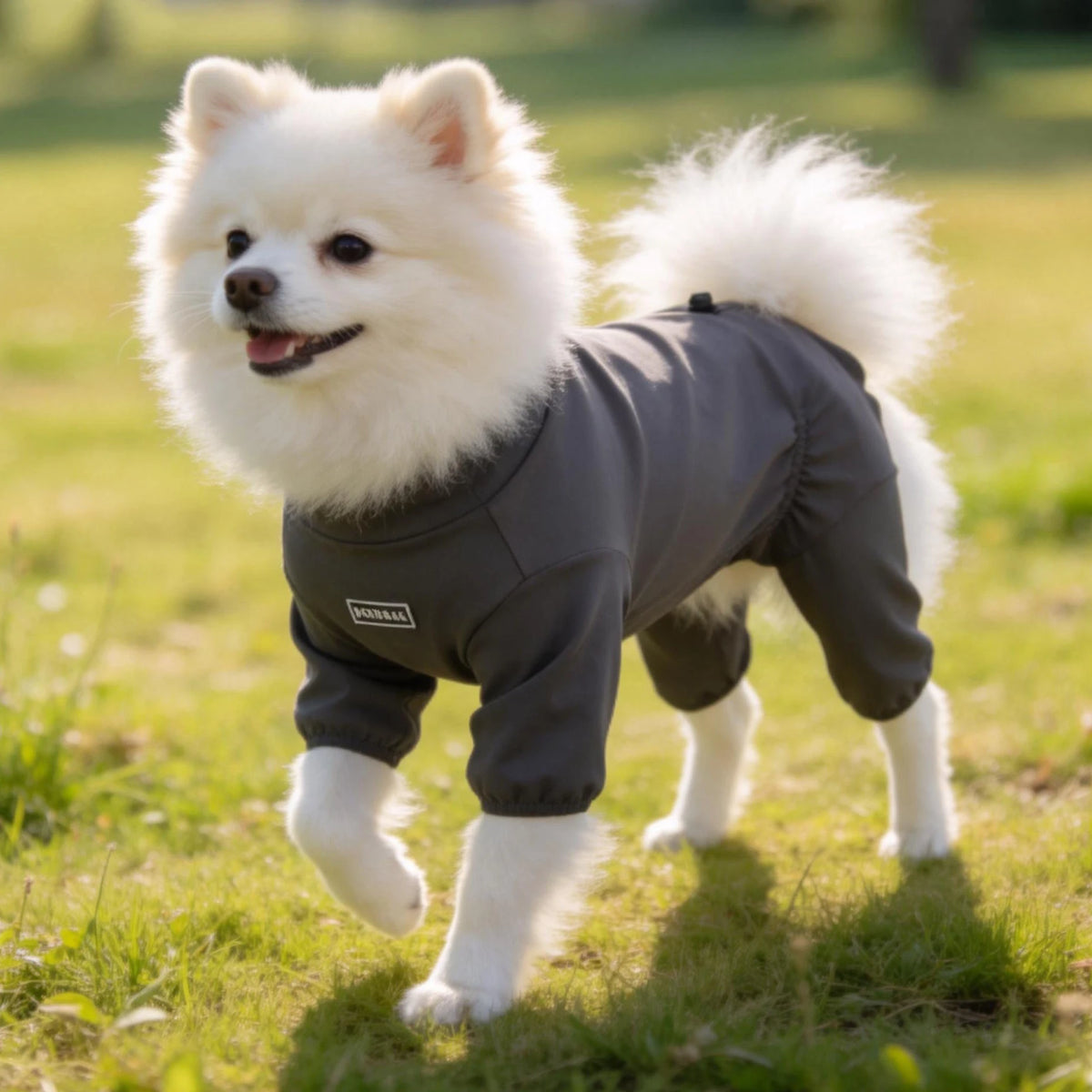 Cozy High-Collar Dog Pajamas – Four-Legged Sleepwear for Large Breeds