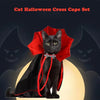 Halloween Vampire Cape & Collar Set for Cats
