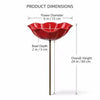 Decorative Flower Bird Feeder and Waterer for Garden