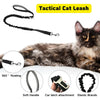 Tactical cat leash featuring a soft handle and elastic strands for pet control