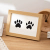 Wooden Baby Handprint & Pet Paw Print Keepsake Frame with Imprint Kit