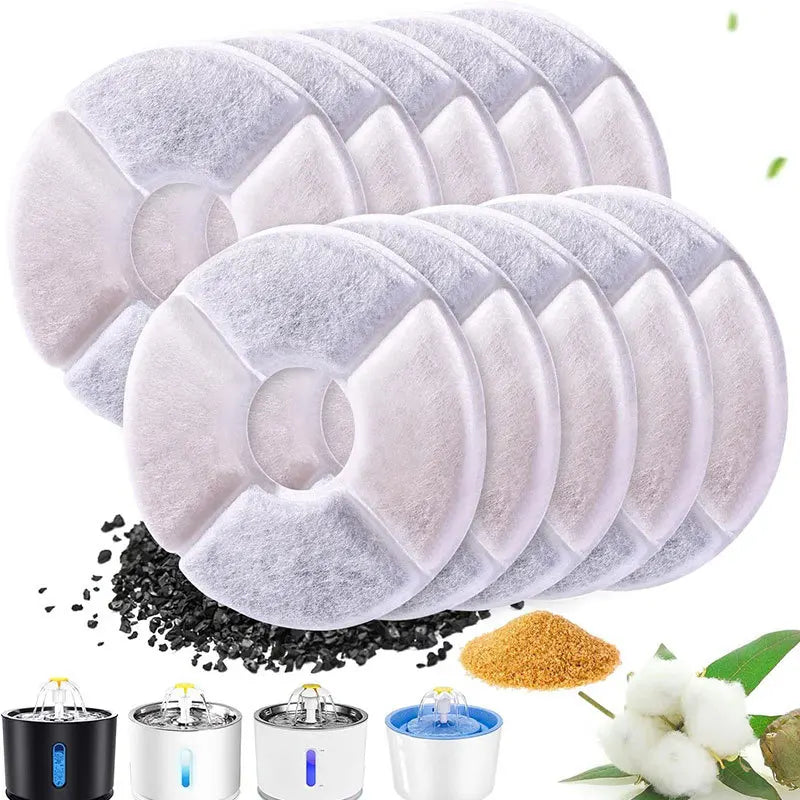 Replacement Filters for Pet Water Fountains (5 Pack) – Cats & Dogs