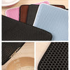 Double-Layer Waterproof Cat Litter Mat with Non-Slip Base