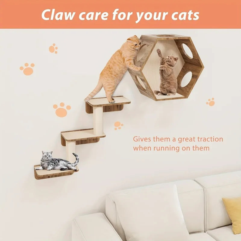 Self-Adhesive Cat Scratching Mat for Furniture Protection