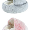 Lit Semi-Ouvert en Peluche pour Chats et Chiens
